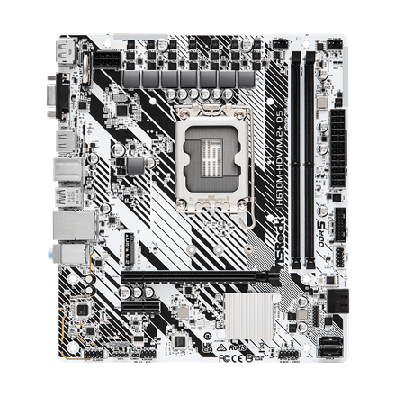 ASRock H610M-HDV/M.2+ D5 Processor family Intel Processor socket LGA1700 DDR5 DIMM Supported hard di