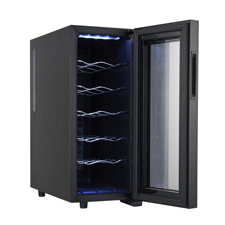 Adler Beverage Pantry AD 8083 Energy efficiency class G Free standing Bottles capacity 12 Black