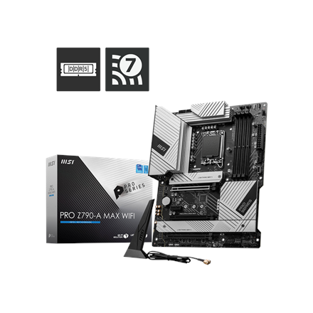 MSI PRO Z790-A MAX WIFI Processor family Intel Processor socket LGA1700 DDR5 UDIMM Supported hard di