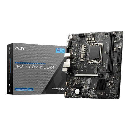 MSI PRO H610M-G Processor family Intel Processor socket LGA1700 DDR5 Supported hard disk drive inter