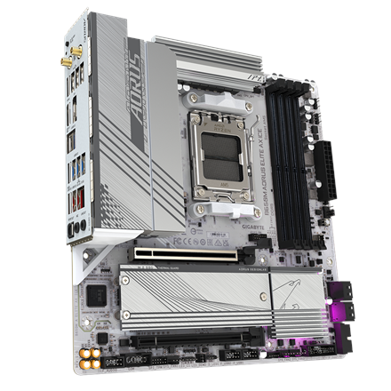 Gigabyte B650M A ELITE AX ICE Processor family AMD Processor socket AM5 DDR5 Supported hard disk dri