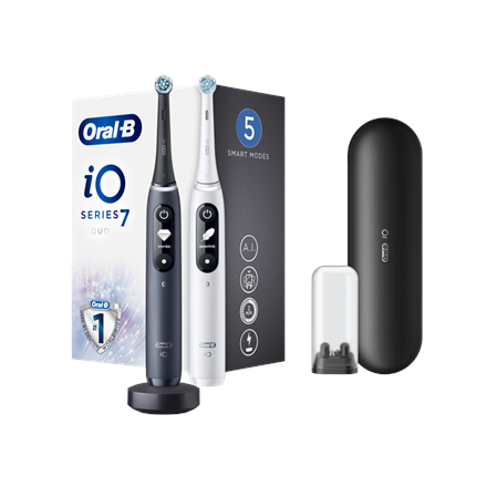 Oral-B Electric toothbrush | iO 7 Duo Pack | Rechargeable | For adults | Number of brush heads inclu