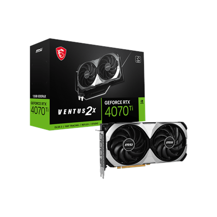 MSI GeForce RTX 4070 Ti VENTUS 2X 12G NVIDIA 12 GB GeForce RTX 4070 Ti GDDR6X PCI Express Gen 4 Memo