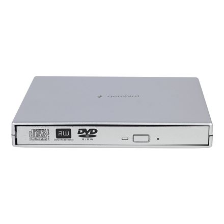 Gembird External USB DVD Drive DVD-USB-02-SV Interface USB 2.0 DVD±RW (±R DL) / DVD-RAM CD read sp