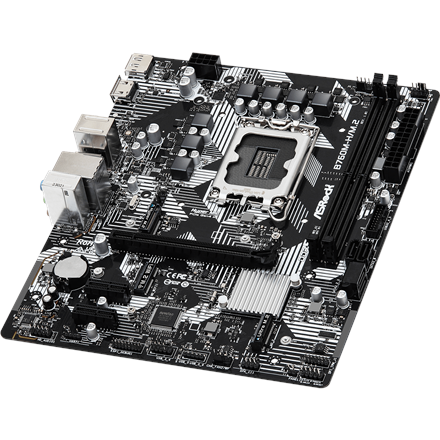 ASRock B760M-H/M.2 Processor family Intel Processor socket LGA1700 DDR5 Number of SATA connectors 4