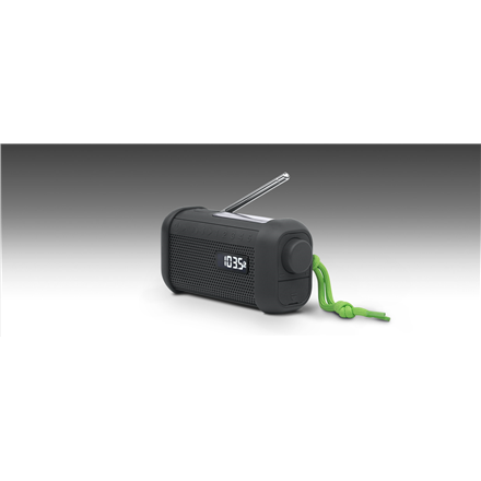 Muse | Portable Solar Radio with Crank and Flashlight | MH-08 MB | AUX in | Bluetooth | FM radio