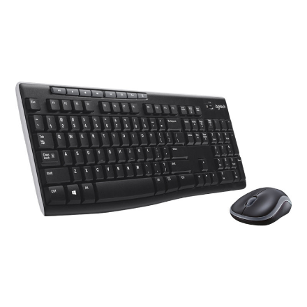 Logitech MK270 | Keyboard and Mouse Set | Wireless | US | Black