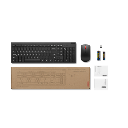 Lenovo | Essential Wireless Combo Keyboard and Mouse Gen2 | Keyboard and Mouse Set | 2.4 GHz | Eston