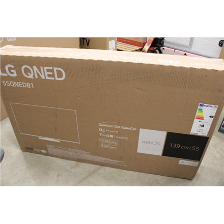 SALE OUT. LG 55QNED813RE 55" (139 cm) Smart TV WebOS 23 4K QNED DAMAGED PACKAGING