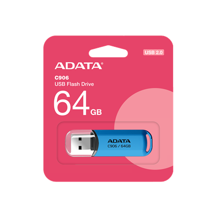 ADATA USB Flash Drive C906 64 GB USB 2.0 Blue