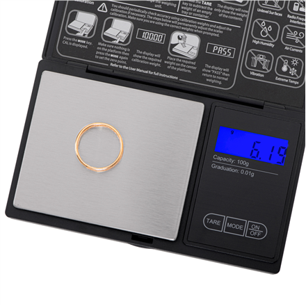 Adler Precision Scale AD 3176 Maximum weight (capacity) 0.1 kg Black