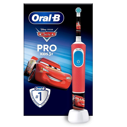 Oral-B | Vitality PRO Kids Cars | Electric Toothbrush | Rechargeable | For kids | Number of brush he