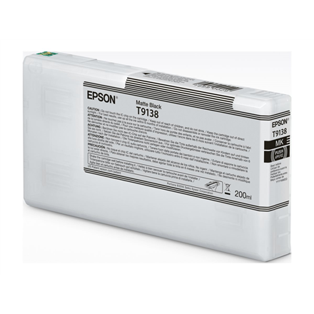 EPSON T91380N Matte Black Ink Cartridge (200ml) | Epson C13T91380N | Epson T9138 - matte black - ori