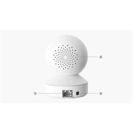 Reolink | Super HD Smart Home WiFi IP Camera | E Series E330 | PTZ | 4 MP | 4mm/F2.0 | H.264 | Micro