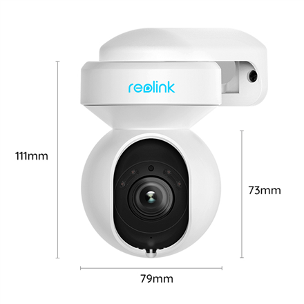 Reolink | Smart WiFi Camera with Motion Spotlights | E Series E540 | PTZ | 5 MP | 2.8-8/F1.6 | IP65 