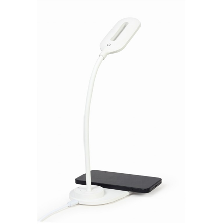 Gembird | Desk lamp with wireless charger | TA-WPC10-LED-01-W