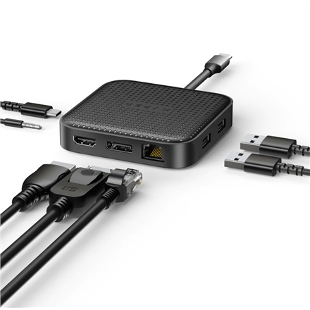 HyperDrive USB4 8K/Dual 4K Mobile Dock with 100W PD Power Pass-thru | Ethernet LAN (RJ-45) ports 1 |