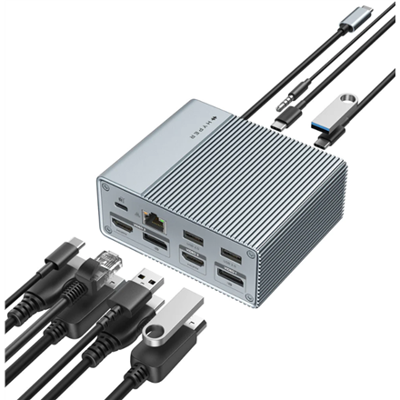 HyperDrive GEN2 12-in-1 USB-C Docking Station | Ethernet LAN (RJ-45) ports 1 | HDMI ports quantity 2