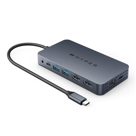 HyperDrive Dual HDMI 10-in1 Travel Dock for M1 MacBook | Ethernet LAN (RJ-45) ports 1 | HDMI ports q