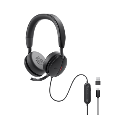 Dell Pro Wired On-Ear Headset | WH5024 | Built-in microphone | ANC | USB Type-A | Black