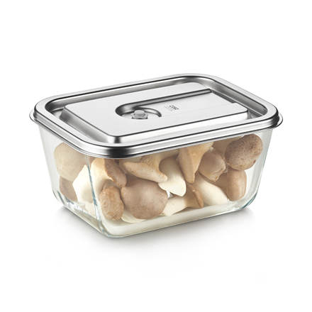 Caso Glass Vacuum Container with Plastic Lid | VacuBoxx Inox XL | Transparent