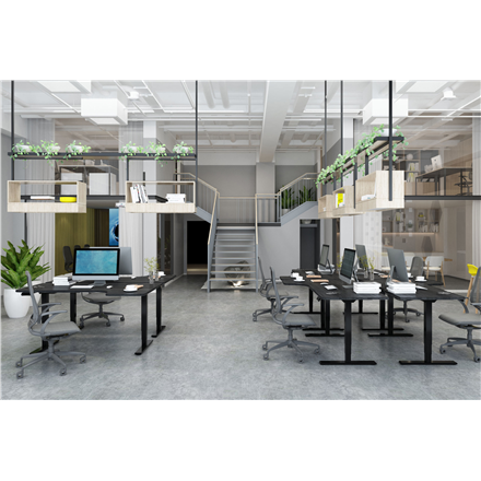 Electrically Height-Adjustable Table Frame