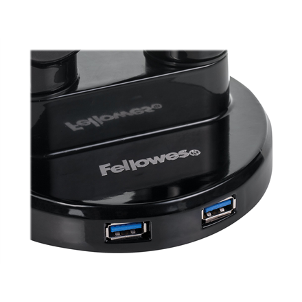 Fellowes arm for 2 monitors -  Platinum black