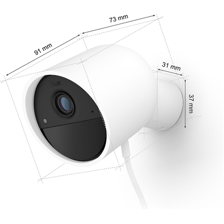 Philips Hue | Secure Wired Camera | Bullet | IP65 | White