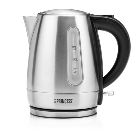 Princess Kettle | 236023 | Electric | 2200 W | 1 L | Stainless Steel | 360° rotational base | Silve