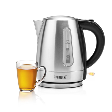 Princess Kettle | 236023 | Electric | 2200 W | 1 L | Stainless Steel | 360° rotational base | Silve