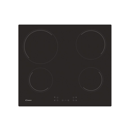 Candy | Hob | CH64CCB/4U2 | Vitroceramic | Number of burners/cooking zones 4 | Touch | Black