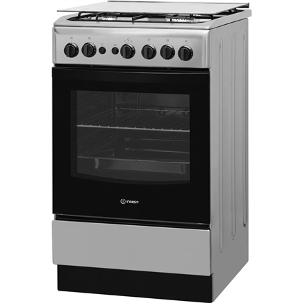 INDESIT Cooker | IS5G1PMX/E/1 | Hob type Gas | Oven type Gas | Stainless steel | Width 50 cm | Grill