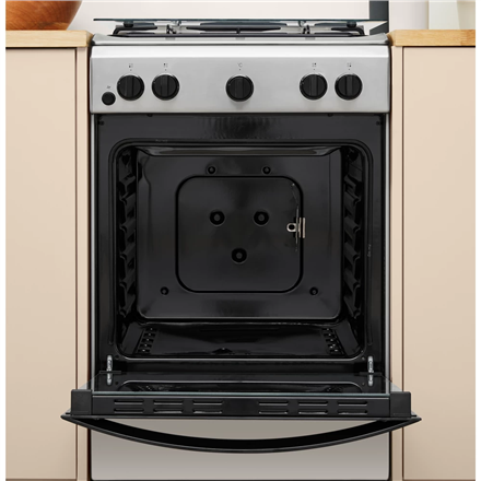 INDESIT Cooker | IS5G1PMX/E/1 | Hob type Gas | Oven type Gas | Stainless steel | Width 50 cm | Grill