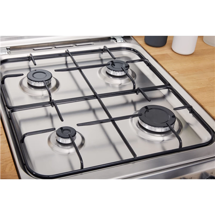 INDESIT Cooker | IS5G1PMX/E/1 | Hob type Gas | Oven type Gas | Stainless steel | Width 50 cm | Grill