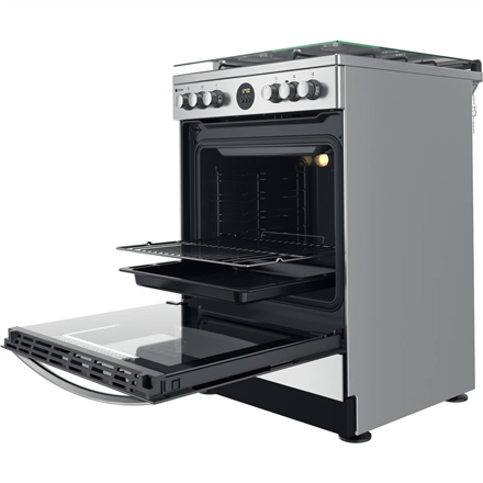 INDESIT Cooker | IS67G8CHX/E/1 | Hob type Gas | Oven type Electric | Stainless steel | Width 60 cm |