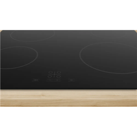 Bosch Hob | PKE61RBA2E | Electric | Number of burners/cooking zones 4 | Touch | Timer | Black