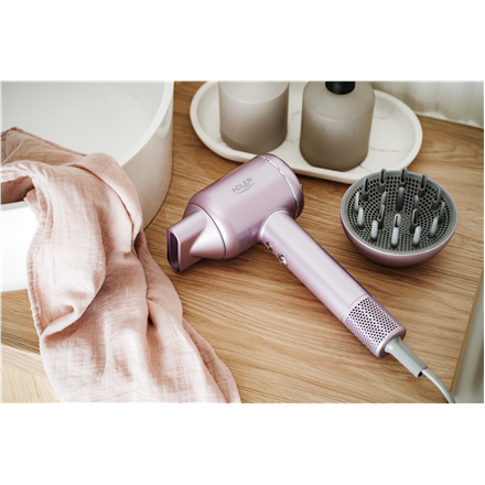 Adler Hair Dryer | AD 2270p SUPERSPEED | 1600 W | Number of temperature settings 3 | Ionic function 