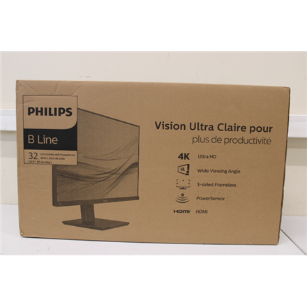 SALE OUT. PHILIPS 328B1/00 31.5" 3840x2160/16:9/350  cd/m²/4ms/ DP HDMI Philips LCD Monitor with Po