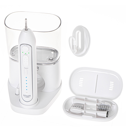 Adler | 2-in-1 Water Flossing Sonic Brush | AD 2180w | Rechargeable | For adults | Number of brush h