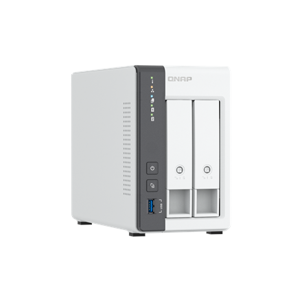 QNAP 2-bay 2.5 GbE NAS with Integrated NPU | TS-216G | ARM 4-core | Cortex-A55 | Processor frequency