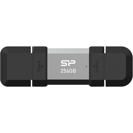 Silicon Power Dual USB Drive | Mobile C51 | 256 GB | USB Type-A and USB Type-C | Silver