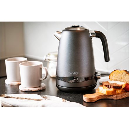 Adler Kettle | AD 1295g SS | Electric | 2200 W | 1.7 L | Stainless Steel | 360° rotational base | G