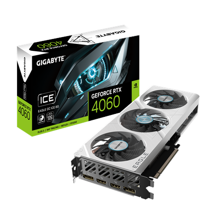 Gigabyte GV-N4060EAGLEOC ICE-8GD | NVIDIA | 8 GB | GeForce RTX 4060 | GDDR6 | Memory clock speed 250