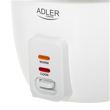 Adler Rice Cooker | AD 6418 | 300 W | 0.6 L | Number of programs 2 | White