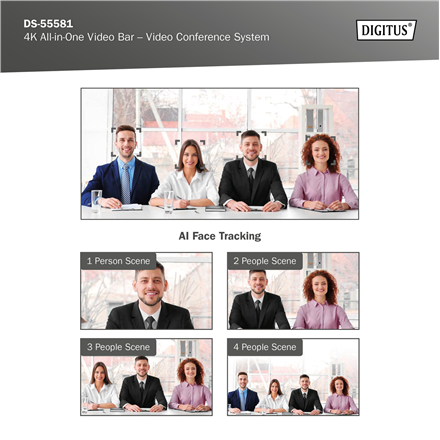 Digitus | 4K All-in-One Video Bar - Video Conference System | DS-55581