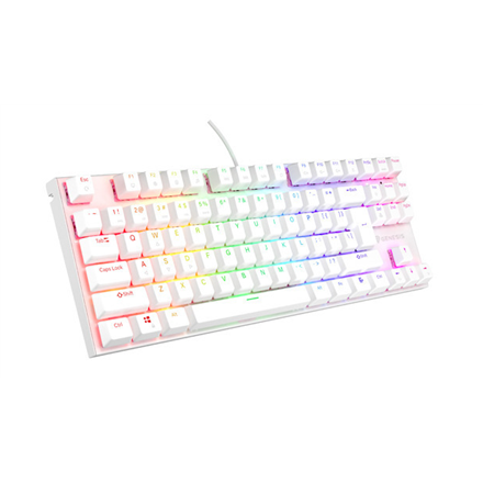 THOR 303 | Mechanical Gaming Keyboard | Wired | US | White | USB Type-A | Outemu Peach Silent