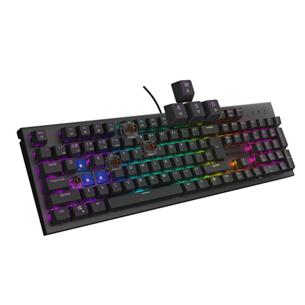 THOR 303 | Mechanical Gaming Keyboard | Wired | US | Black | USB Type-A | Outemu Brown