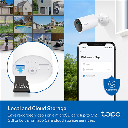 TP-LINK Smart Wire-Free Indoor/Outdoor Security Camera | Tapo C410 | Bullet | 3 MP | 3.17mm/F1.65 | 