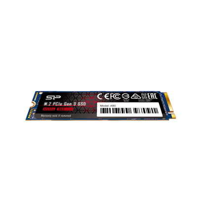 Silicon Power SSD | P34A80 | 1000 GB | Solid-state drive interface PCIe Gen3x4 | Read speed 3400 MB/