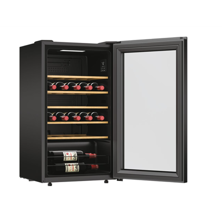 Candy Wine Cooler | 438063 | Energy efficiency class G | Free standing | Bottles capacity 34 | Black